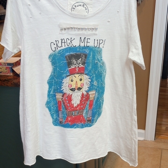 White Nutcracker Graphic Women's Tunic - Picture 9 of 10